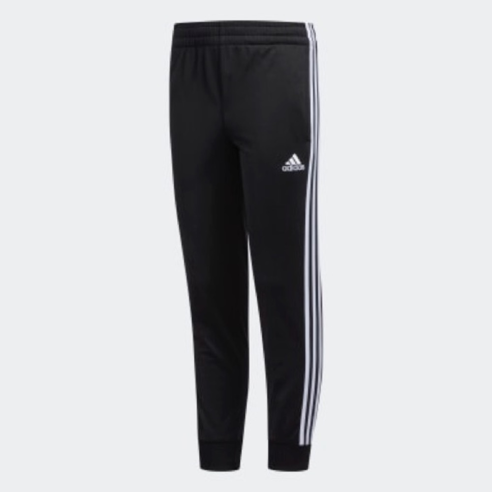 Classic Adidas Black Joggers- Kids Medium